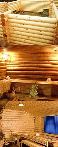 Внутренняя отделка бани из бревна