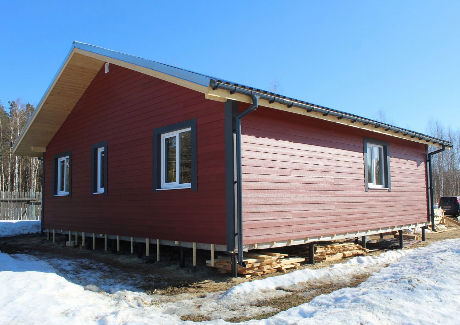 Каркасный дом 10х10 м в Володарском р-не, п.Фролищи