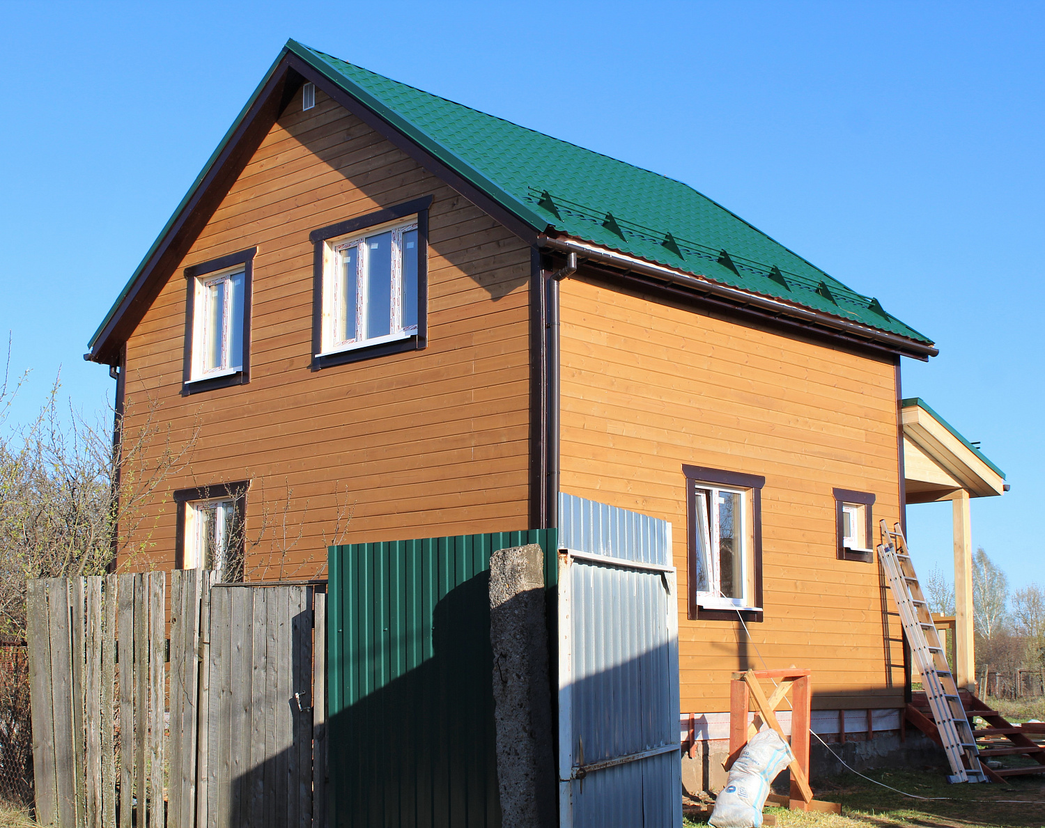 Построен уютный каркасный дом 7,7х7,7 м в Богородском р-не, с. Дуденево
